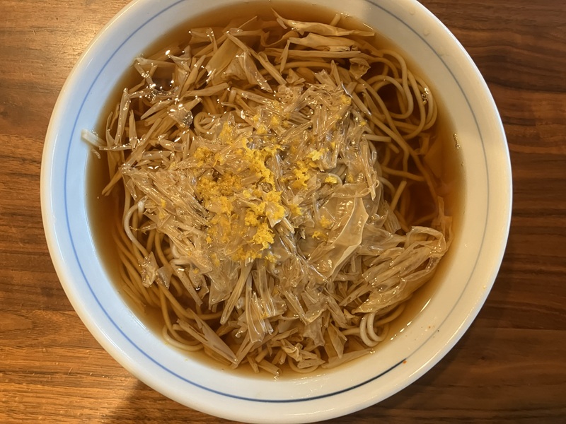 果生「柚子そば」を食べてみた